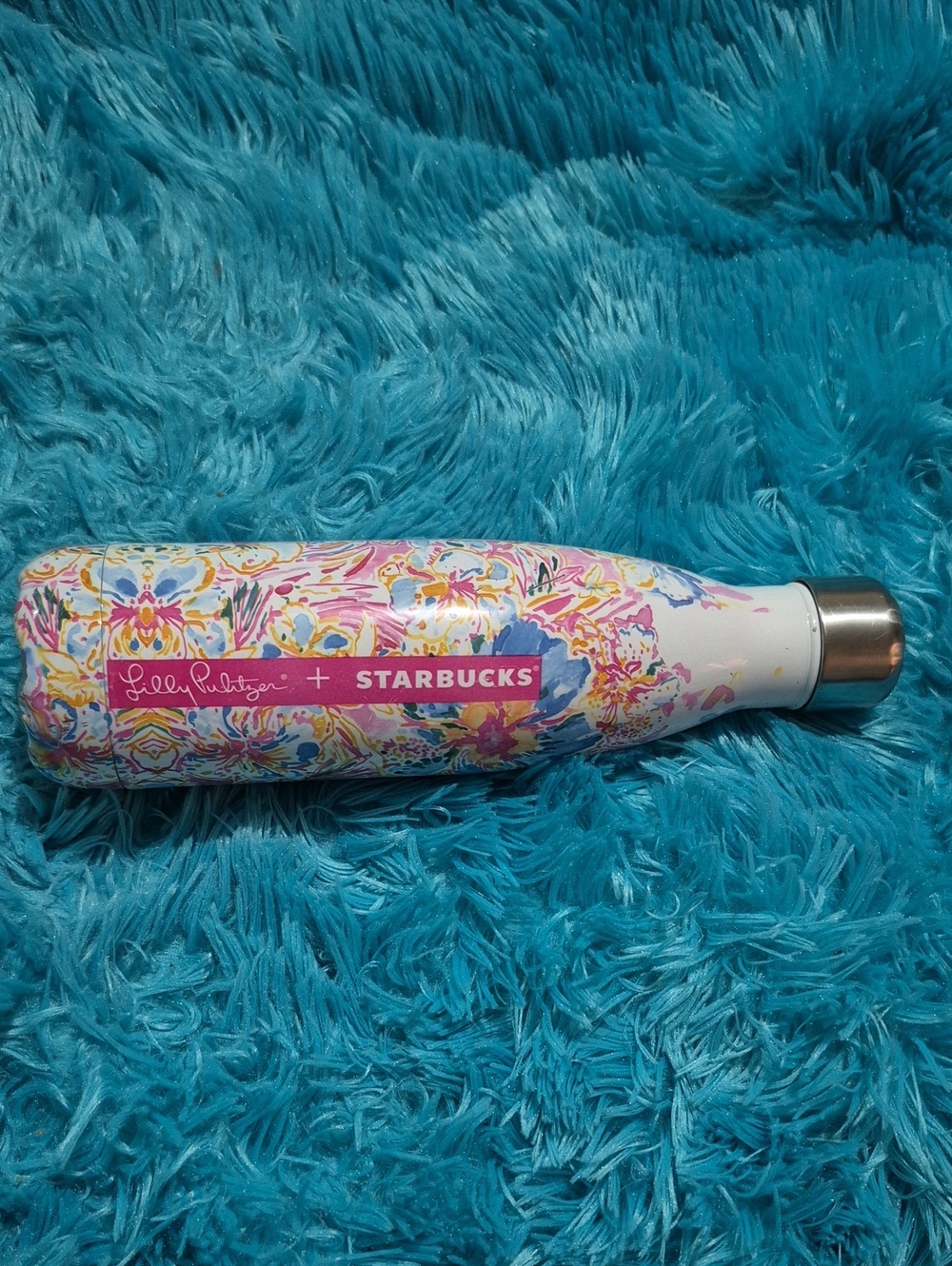 Lilly Pulitzer x Starbucks Pink Floral Insulated Bottle